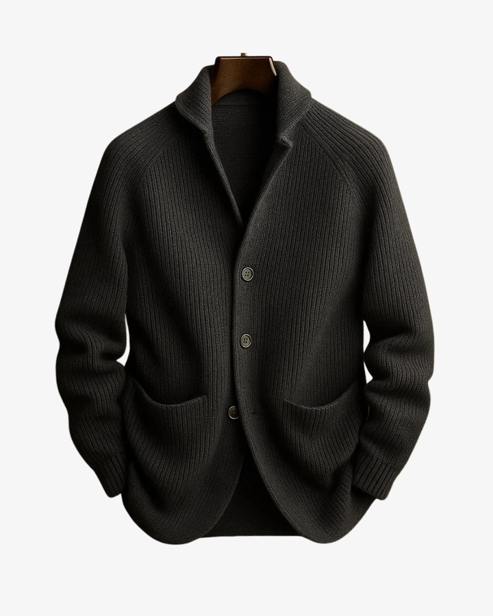 Lawrence | Skræddersyet Knappet Strik Cardigan