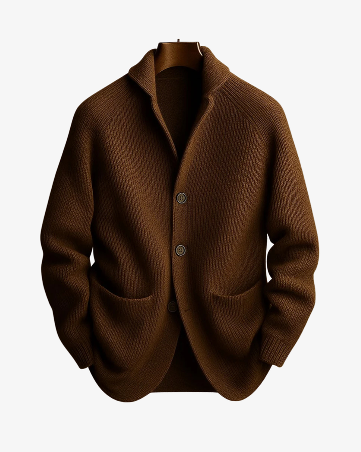 Lawrence | Skræddersyet Knappet Strik Cardigan