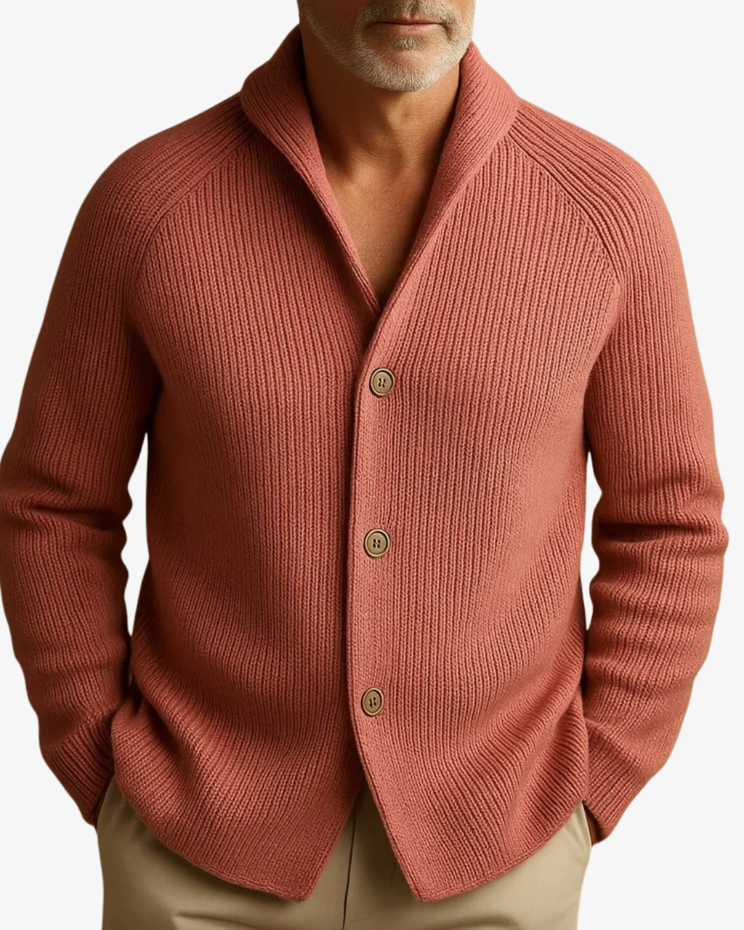 Lawrence | Skræddersyet Knappet Strik Cardigan