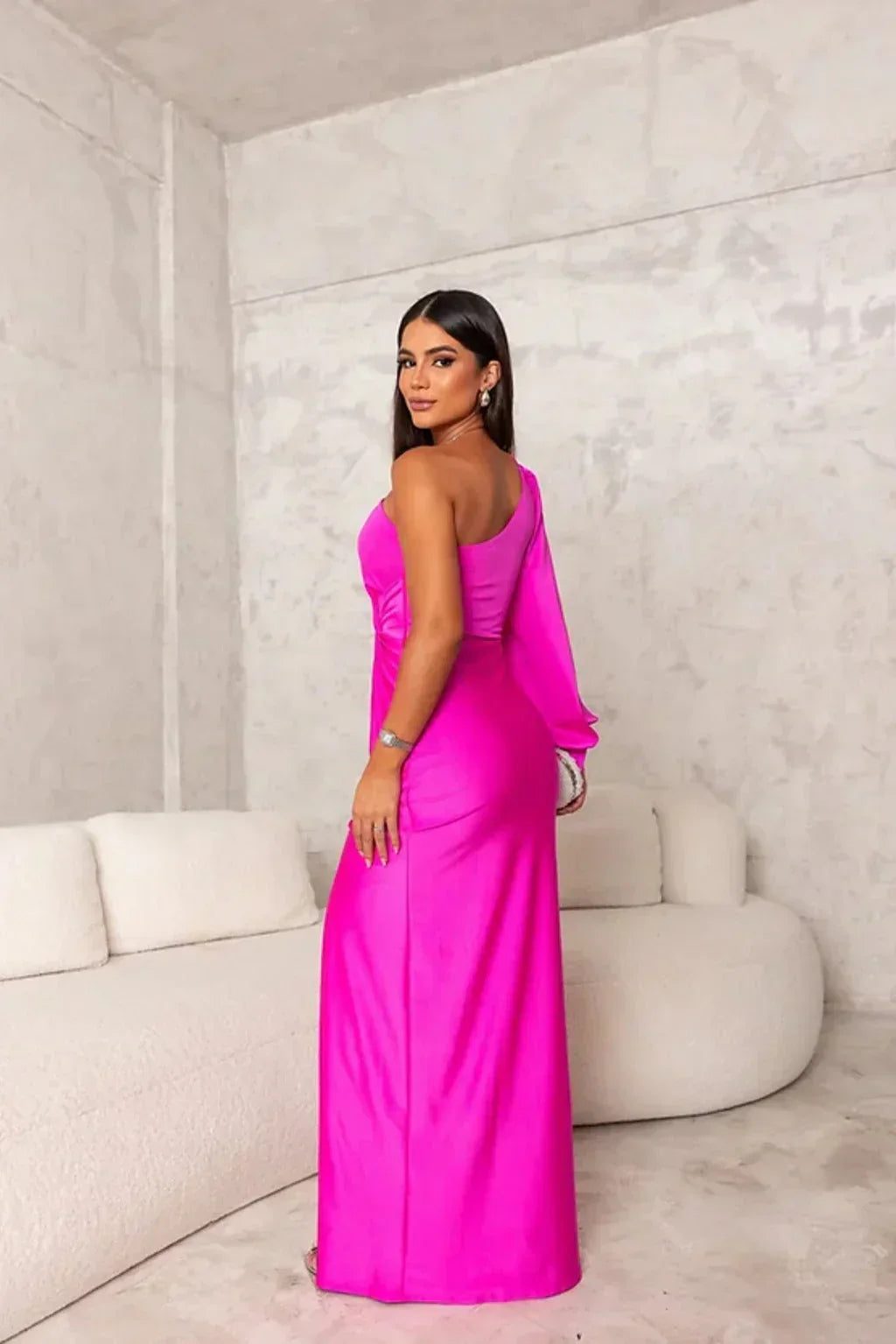 Odette - Elegant Maxi-Kjole med Slids til Damer