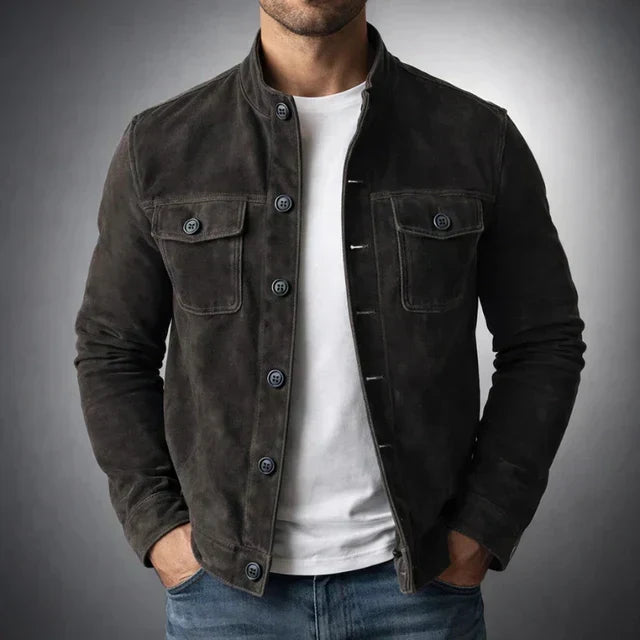 Freddie | Klassisk Pocket Suede Jakke