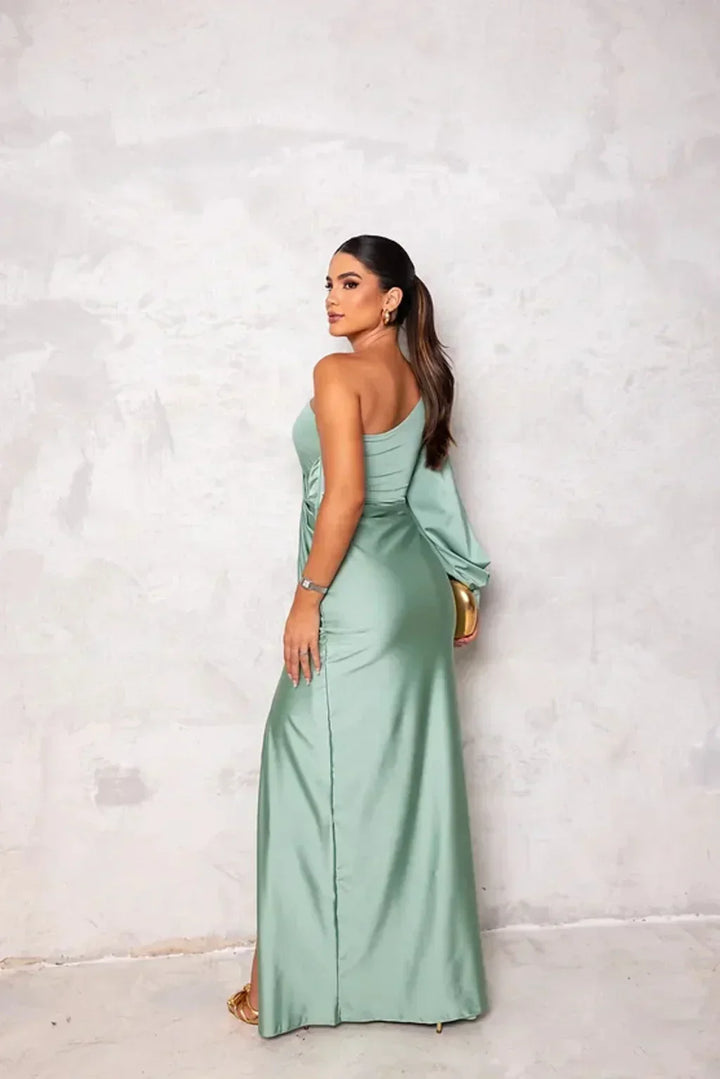 Odette - Elegant Maxi-Kjole med Slids til Damer