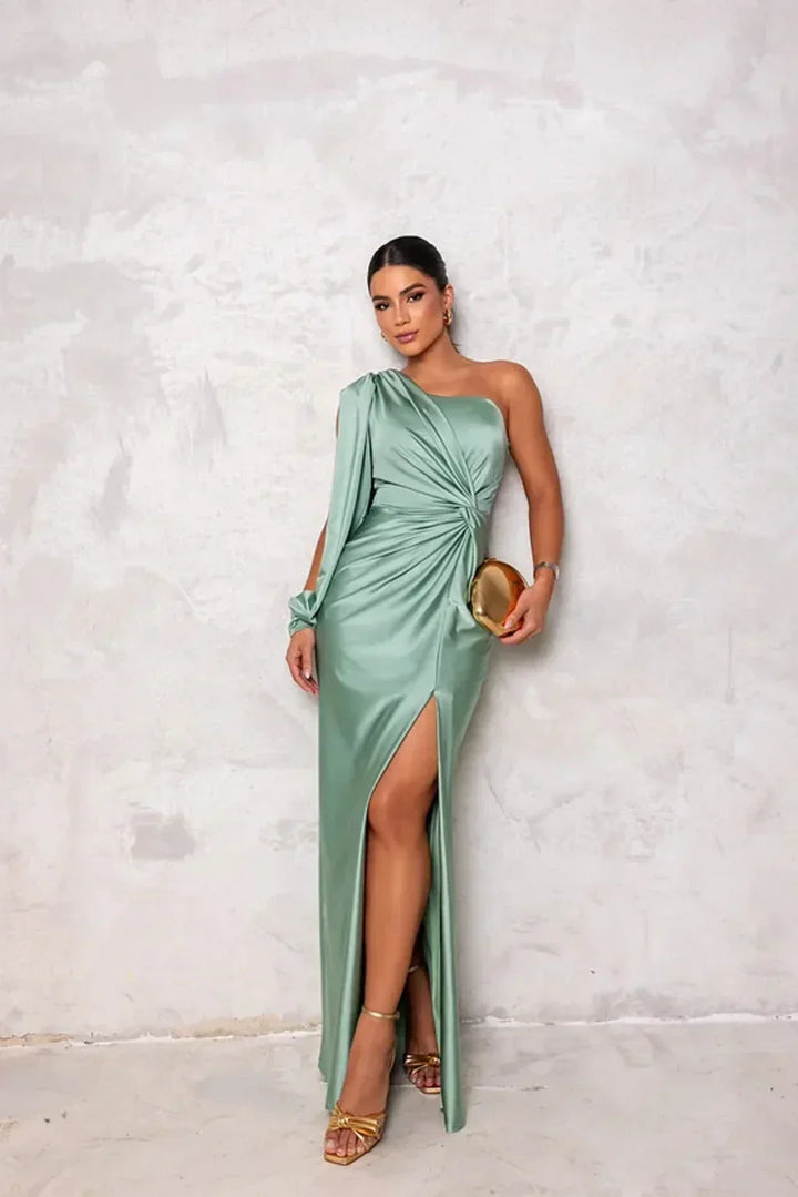 Odette - Elegant Maxi-Kjole med Slids til Damer
