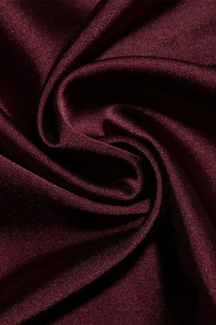 BROOKLYN - Strapless Satin Corset Mini Kjole med Draperet Bånd Detalje