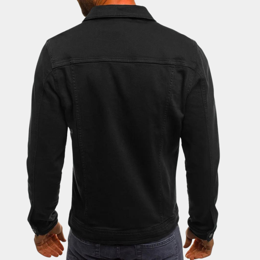 Boss Casual Denim Jakke til Mænd - Tidøst Stil Møder Hverdags Komfort