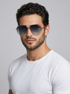 Adrian | Klasyczne okulary przeciwsłoneczne typu aviator z ochroną UV400