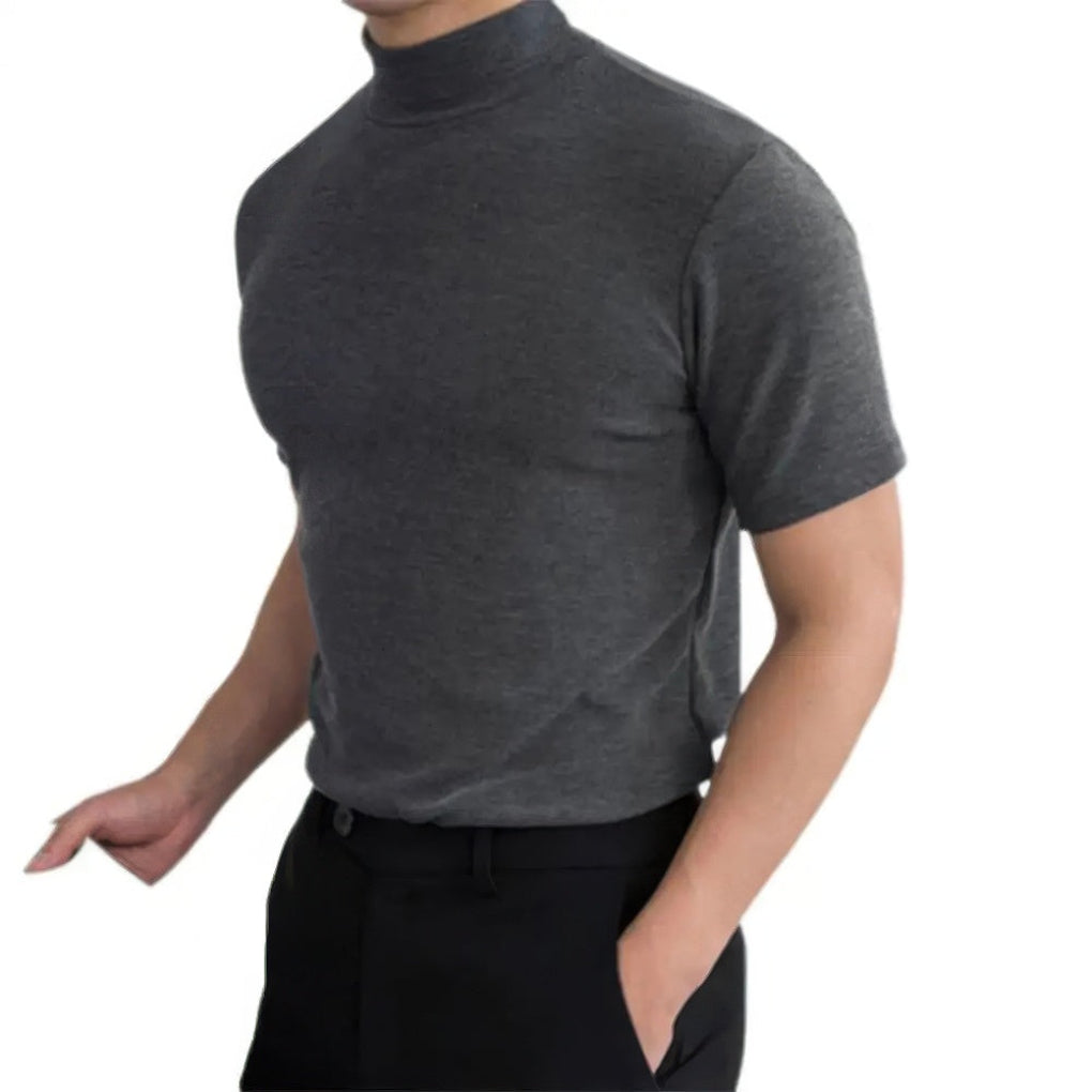 Åndbar Herre Turtleneck Skjorte