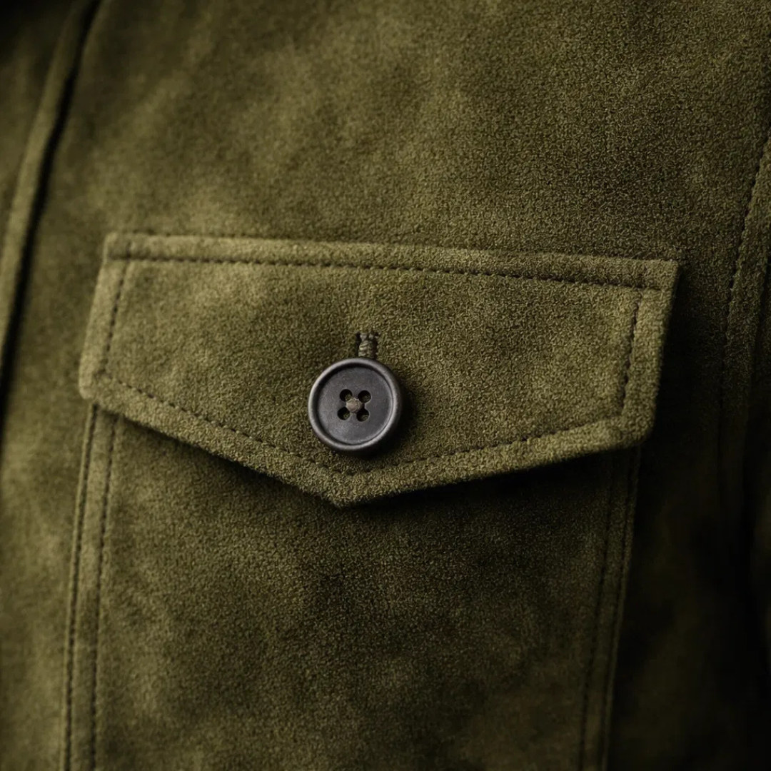 Freddie | Klassisk Pocket Suede Jakke