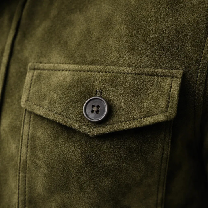 Freddie | Klassisk Pocket Suede Jakke