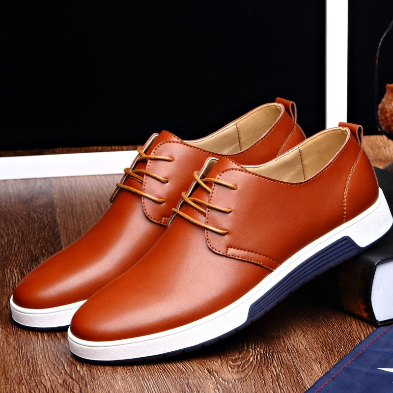 Oxford Skórzane Buty Casual