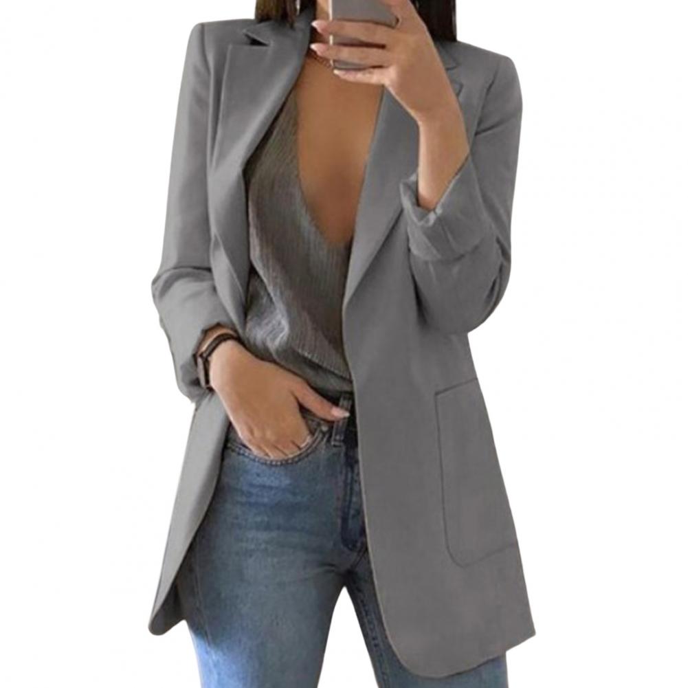 Dame Longline Blazer med åben front