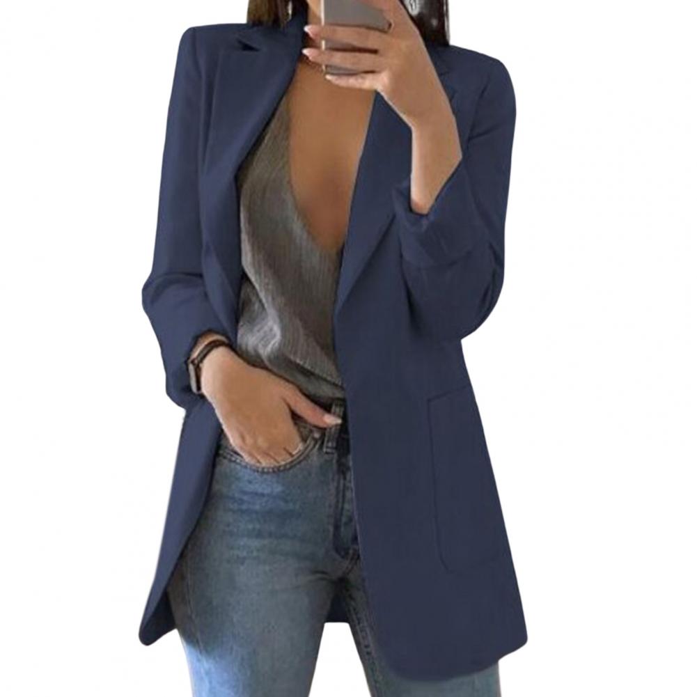 Dame Longline Blazer med åben front