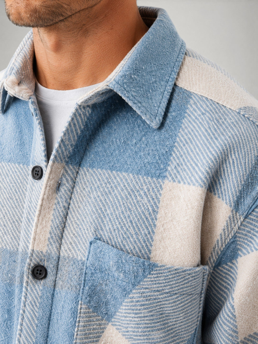 Herre Ternet Flannel Overskjorte