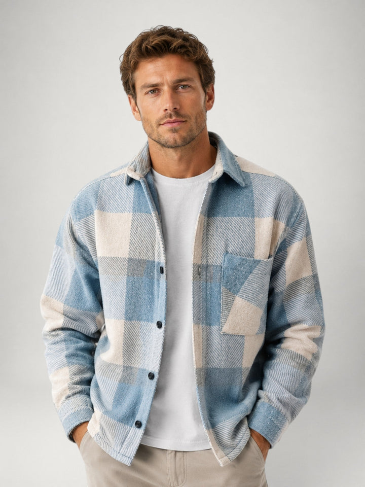 Herre Ternet Flannel Overskjorte