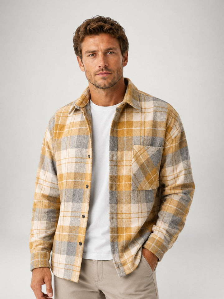 Herre Ternet Flannel Overskjorte