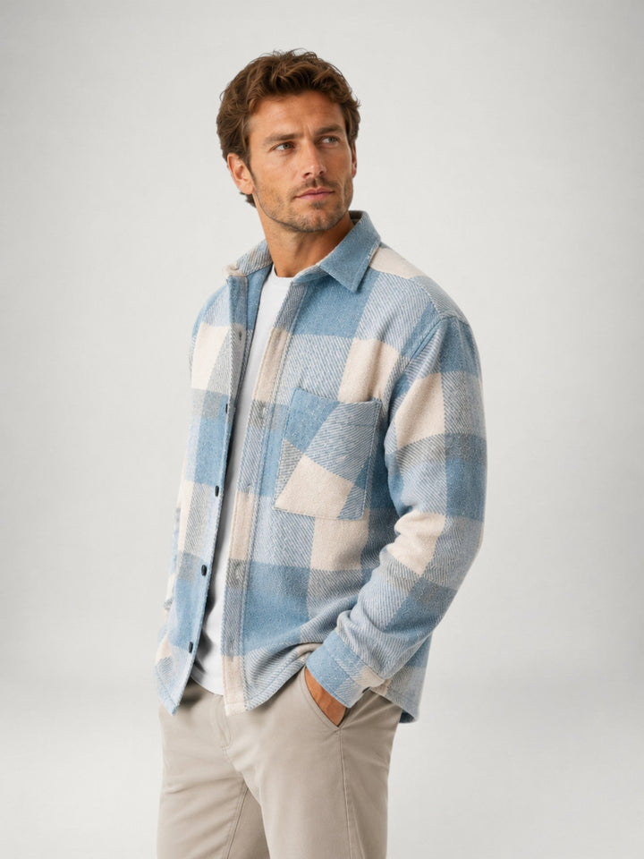 Herre Ternet Flannel Overskjorte