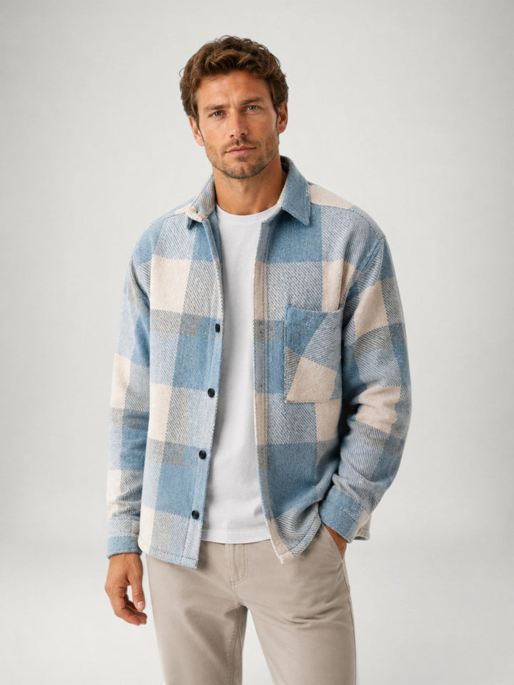 Herre Ternet Flannel Overskjorte