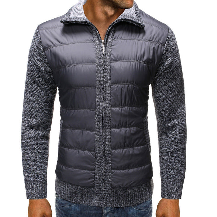 Padded jacket for men with long sleeves
