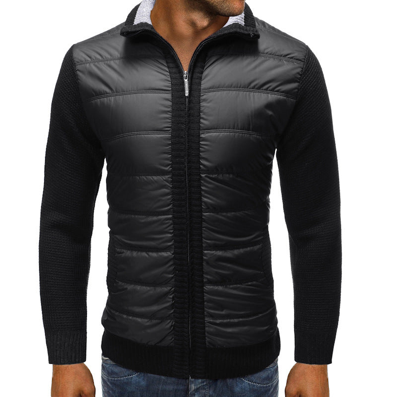 Padded jacket for men with long sleeves