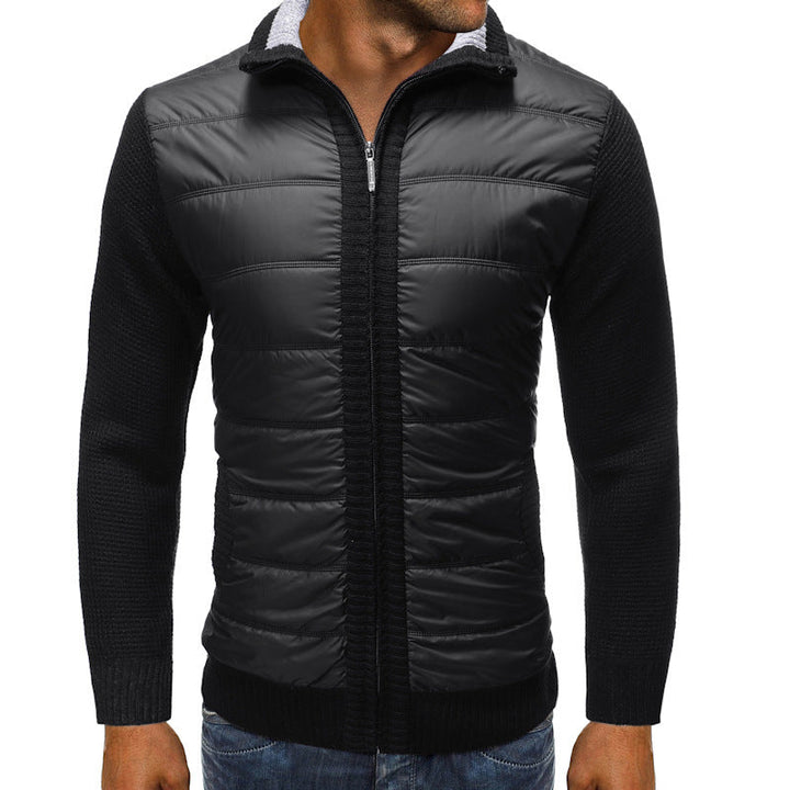 Padded jacket for men with long sleeves