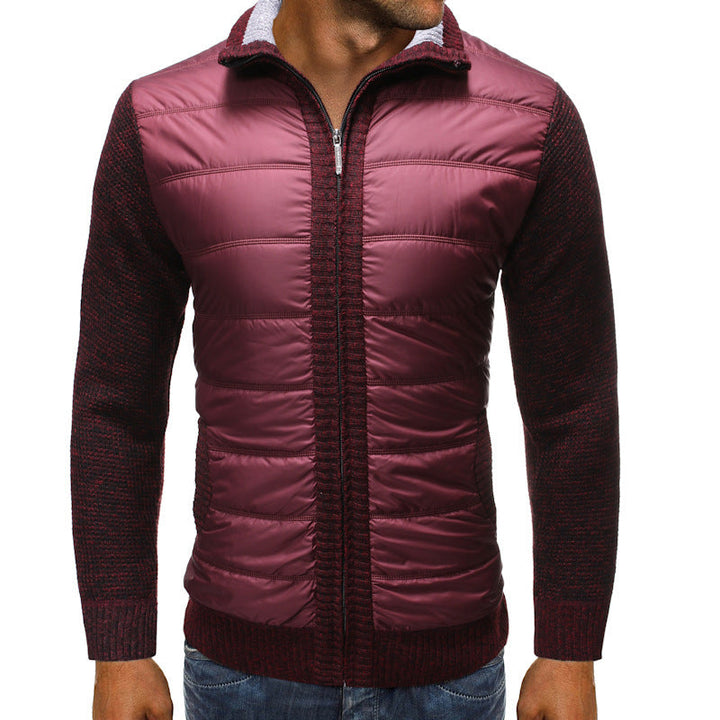 Padded jacket for men with long sleeves