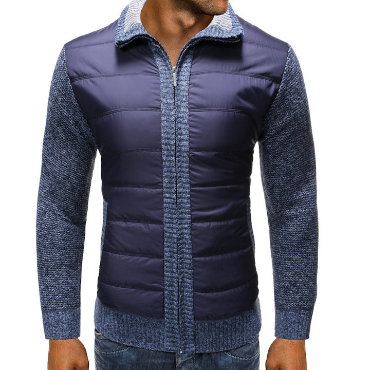 Padded jacket for men with long sleeves
