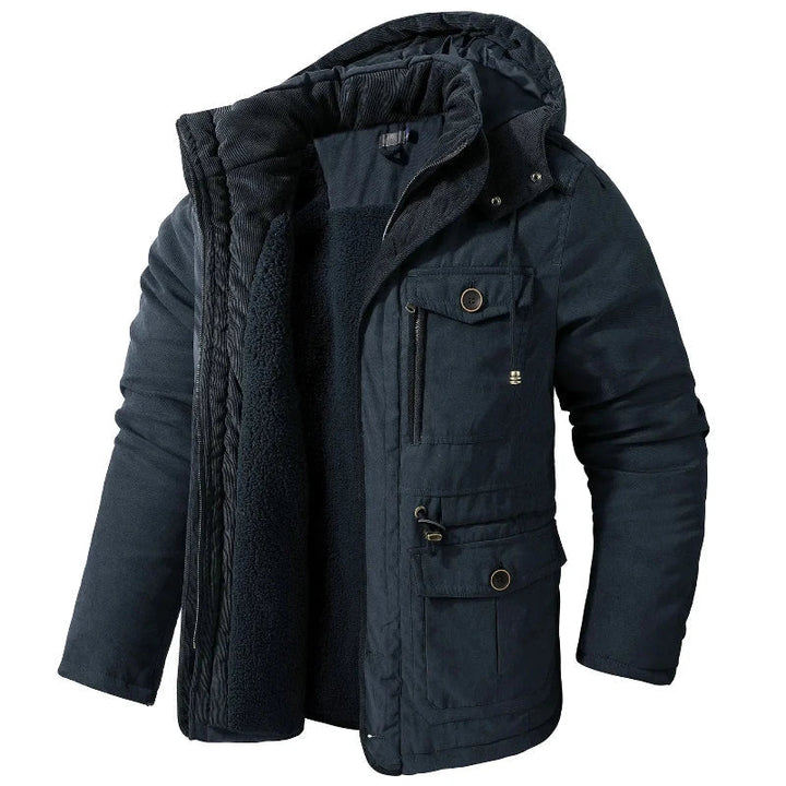 Mason | Parka męska z kapturem i kieszeniami