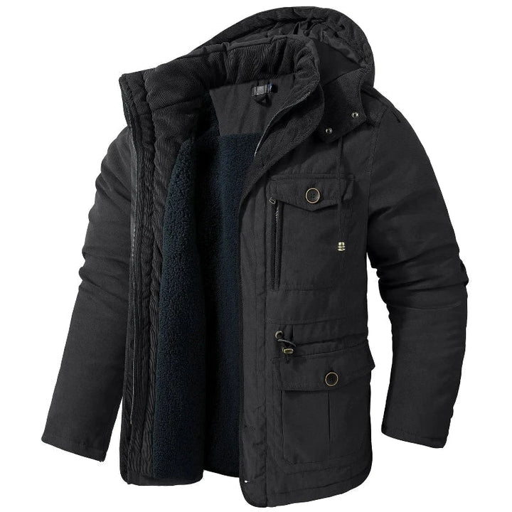 Mason | Parka męska z kapturem i kieszeniami