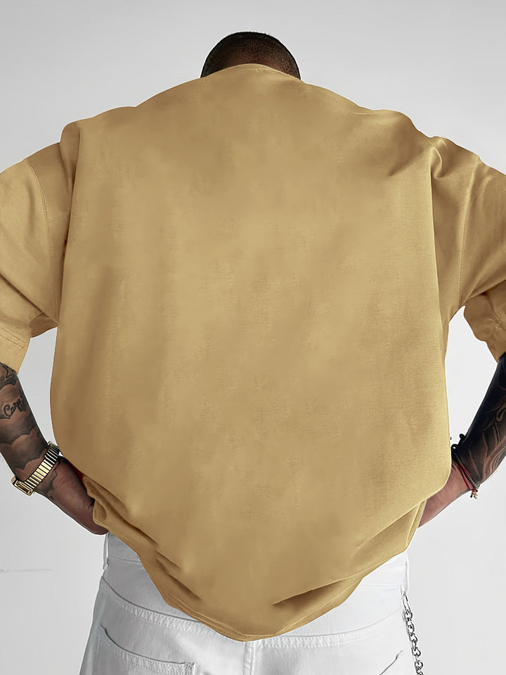 Herre Oversized Grafisk Streetwear T-Shirt
