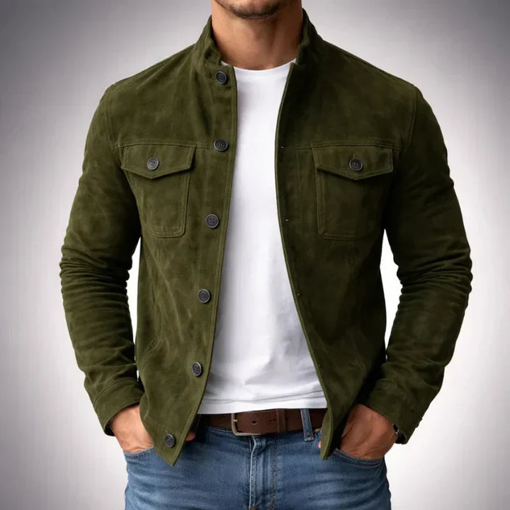 Freddie | Klassisk Pocket Suede Jakke