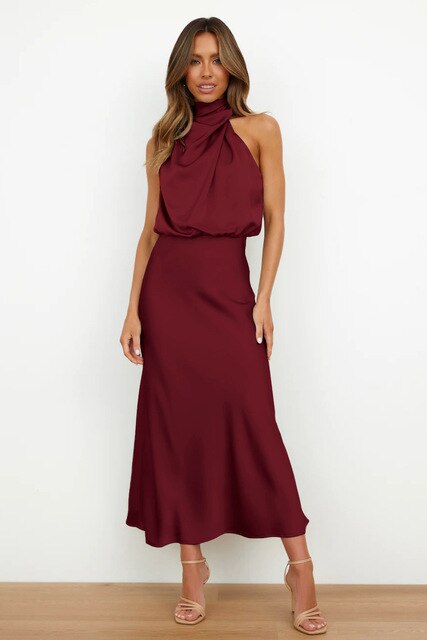 Dame Off-Shoulder Maxi Cocktailkjole – Bodycon Aftenkjole til Galafester