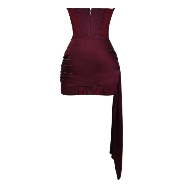 Harlow | Draperet Sweetheart Bodycon Mini Kjole