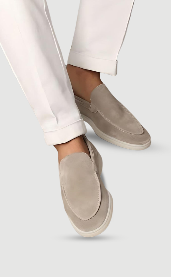 Elias | Męskie zamszowe loafersy w luksusowym stylu