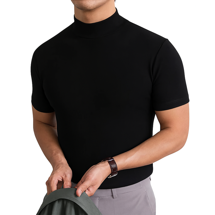 Åndbar Herre Turtleneck Skjorte