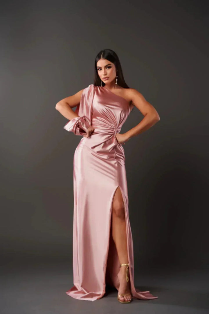 Odette - Elegant Maxi-Kjole med Slids til Damer