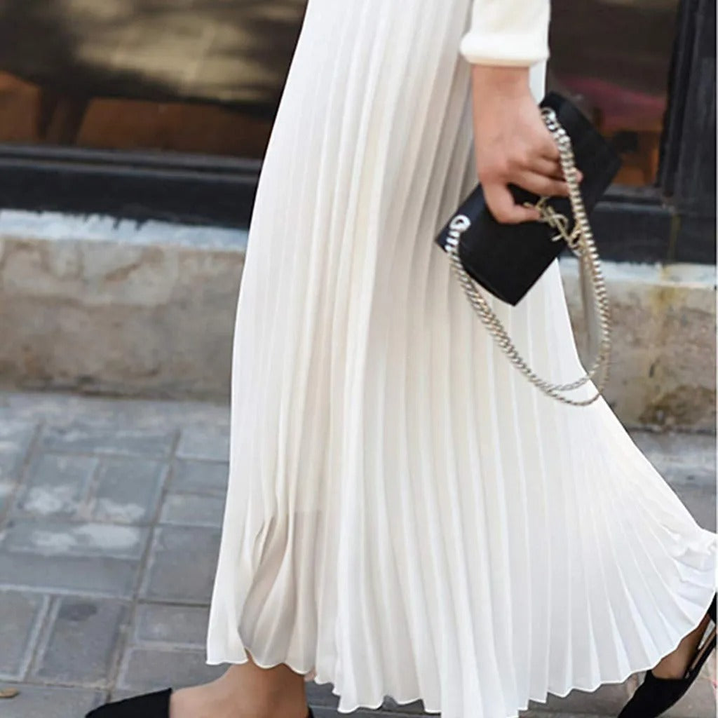 Elena Elegante spódnica plisowana – stylowa spódnica midi o korzystnym kroju