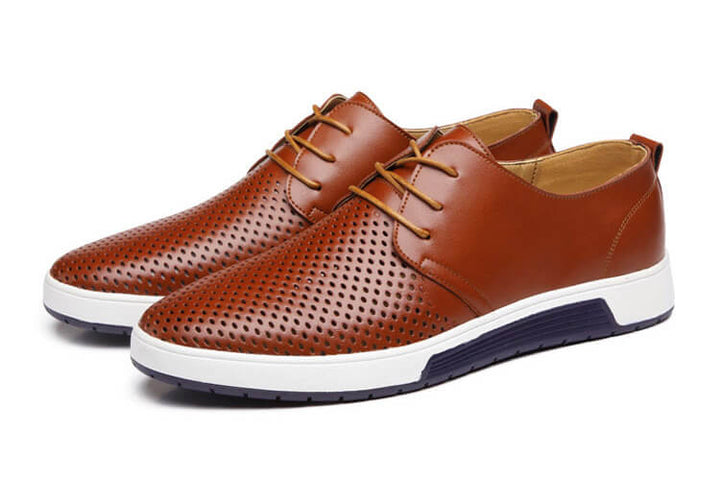 Oxford Skórzane Buty Casual