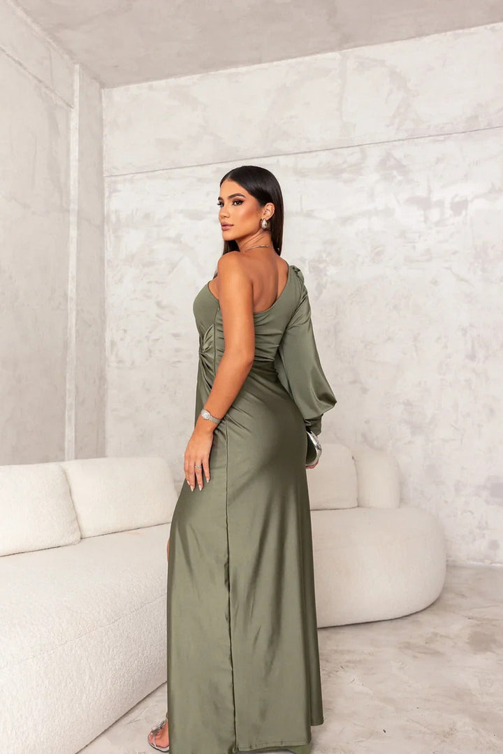 Odette - Elegant Maxi-Kjole med Slids til Damer